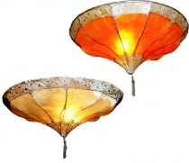 Henna - Leather ceiling lamp/ceiling light Salem