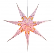 Foldable advent illuminated paper star, Christmas star 80 cm - Na..