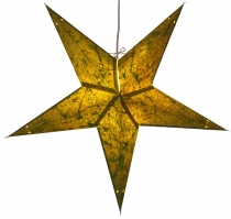 Foldable advent illuminated paper star, poinsettia 60 cm - Abacus..