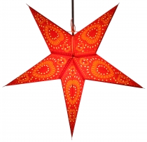 Foldable advent illuminated paper star, Christmas star 60 cm - He..