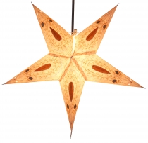 Foldable advent illuminated paper star, poinsettia 60 cm - Ontari..