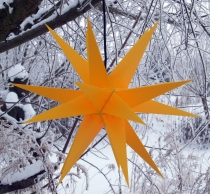 Melchior Outdoor II Yellow, very stable 3D outdoor star Ø 60 cm, ..