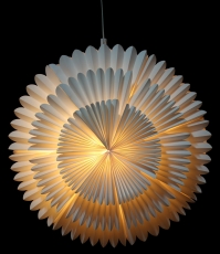 Snowflake Design Paper Lampshade - Yukon Model