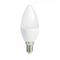 6W LED lamp candle shape E14 470 LM (~ 40 W) - warm white