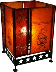 Henna lamp, Leather lamp, Saree table lamp/table lamp - Model Che..