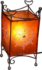 Henna lamp - Leather table lamp/table lamp Madras
