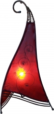 Henna lamp, leather table lamp/table lamp - Bangsal - red