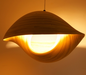 Design ceiling lamp/ceiling light, handmade in Bali from bamboo - model Bambusa 4/50 cm